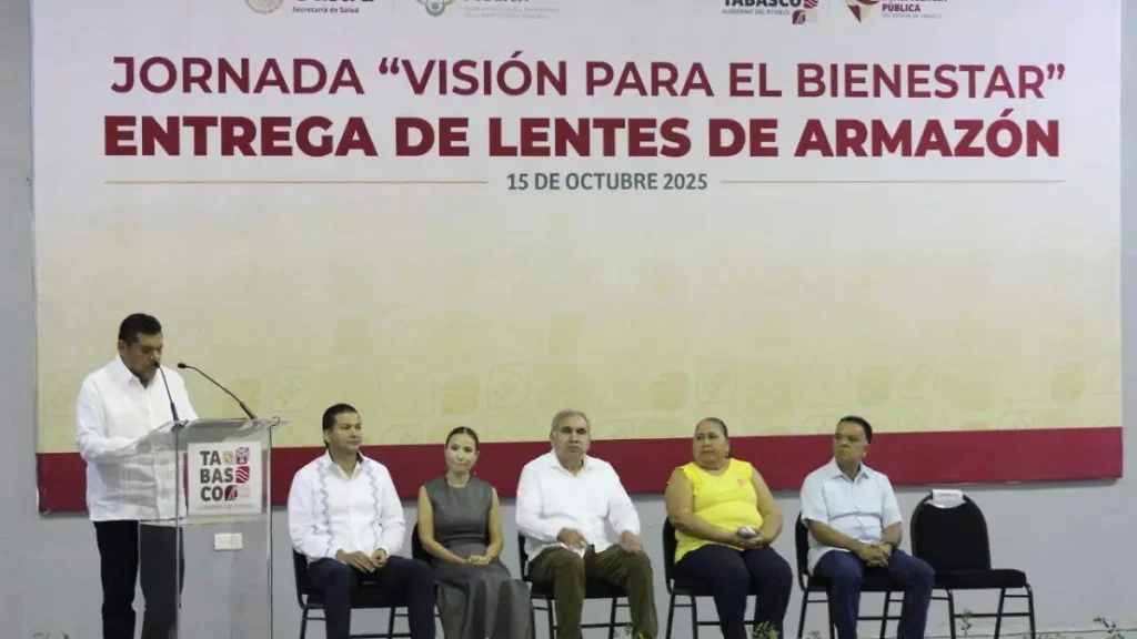 Javier May encabeza entrega de lentes en Tabasco en jornada “Visión para el Bienestar”